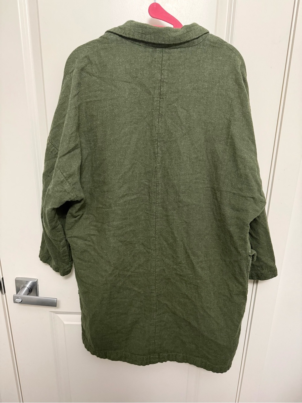 Zara Olive Green Relaxed Blazer Jacket in size L - Picture 8 of 11